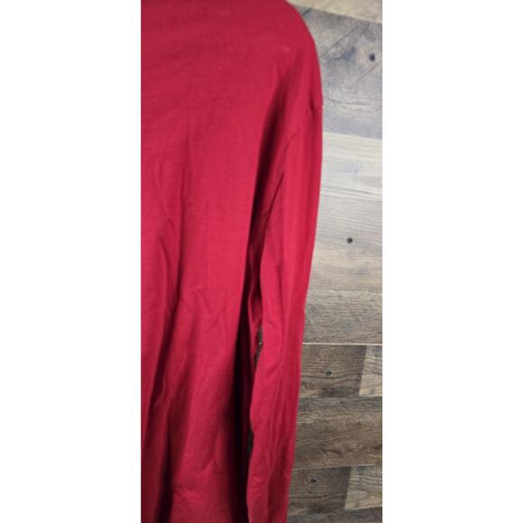 Polo Ralph Lauren T-Shirt Large Custom Slim Fit Red Long Sleeve Pre Owned - Picture 8 of 10